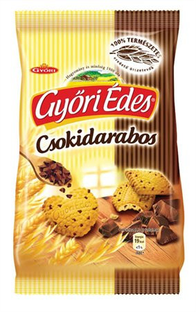 GYŐRI Keksz, 150 g, GYŐRI "Győri édes", csokidarabos