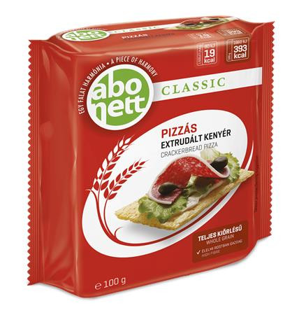 ABONETT Extrudált kenyér, ABONETT, 100 g, pizzás