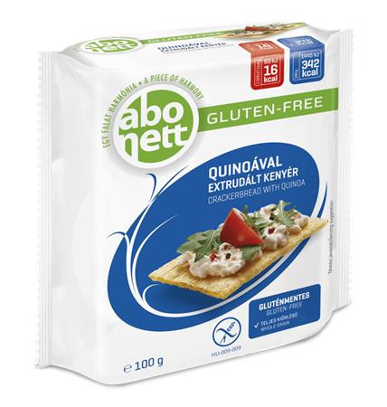 ABONETT Extrudált kenyér, ABONETT, 100 g, quinoával, gluténmentes