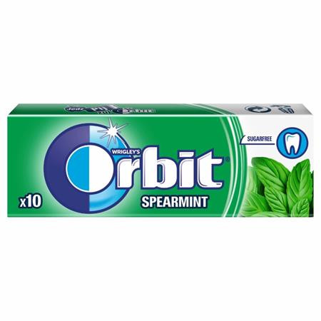 ORBIT Rágó, 14 g, ORBIT "Spearmint drazsé"