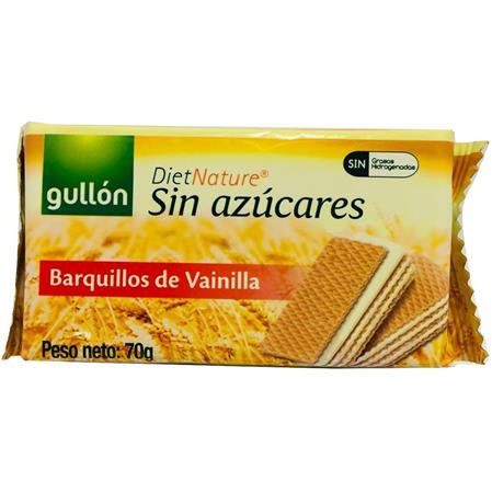 GULLÓN Nápolyi, cukormentes, 60 g, GULLÓN, vaníliás