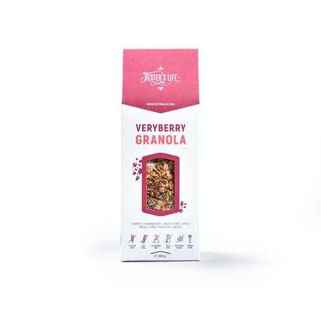 HESTERS LIFE Granola, 320 g, HESTER'S LIFE "Veryberry", ribizlis