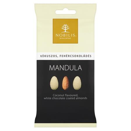 NOBILIS Mandula, 100 g, NOBILIS, kókuszos-fehércsokoládés