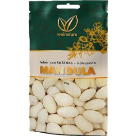   REAL NATURE Mandula, 75 g, REAL NATURE, kókuszos-fehércsokoládés