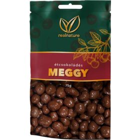 REAL NATURE Aszalt meggy, 75 g, REAL NATURE, étcsokoládés