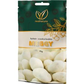   REAL NATURE Aszalt meggy, 75 g, REAL NATURE, fehércsokoládés