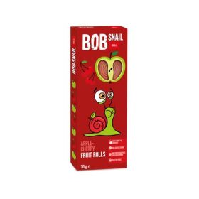 BOB SNAIL Gyümölcstekercs, 30 g, BOB SNAIL, alma-meggy