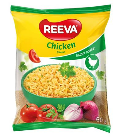 REEVA Instant tésztaleves, 60 g, REEVA, csirke íz