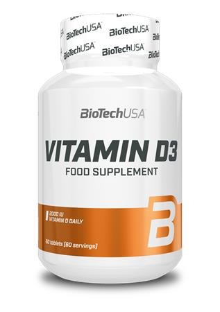 BIOTECH USA Vitamin, 60 tabletta, D3, BIOTECH USA