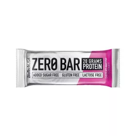   BIOTECH USA Fehérjeszelet, gluténmentes, 50g, BIOTECH USA "Zero Bar", csokoládé-marcipán
