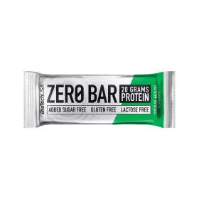   BIOTECH USA Fehérjeszelet, gluténmentes, 50g, BIOTECH USA "Zero Bar", csokoládé-mogyoró