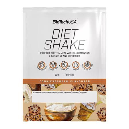 BIOTECH USA Étrend-kiegészítő italpor, 30g, BIOTECH USA "Diet Shake", cookies&cream