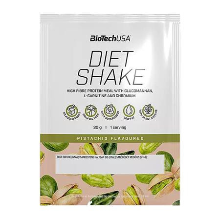 BIOTECH USA Étrend-kiegészítő italpor, 30g, BIOTECH USA "Diet Shake", pisztácia