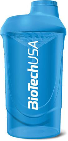 BIOTECH USA Keverőpalack, 600ml, BIOTECH USA "Wave Shaker", kék