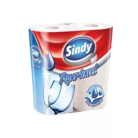   . Háztartási papírtörlő, 2 rétegű, 2 tekercses, "Sindy"