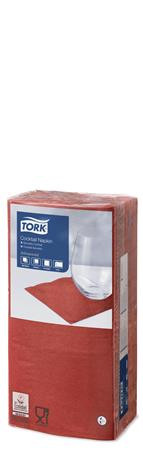 TORK Szalvéta, 1/4 hajtogatott, 2 rétegű, 23,8x24 cm, Advanced, TORK "Cocktail", vörös