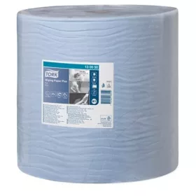   TORK Törlőpapír, tekercses, 39 cm átmérő, W1 rendszer, 2 rétegű, TORK "Plusz", kék