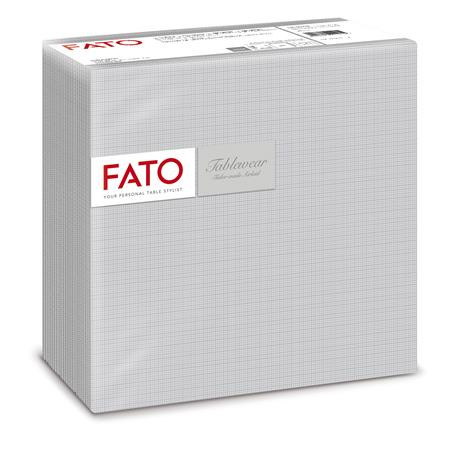 FATO Szalvéta, 1/4 hajtogatott, 40x40 cm, FATO "Airlaid Shade", ezüst