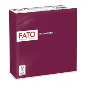   FATO Szalvéta, 1/4 hajtogatott, 33x33 cm, FATO "Smart Table", bordó
