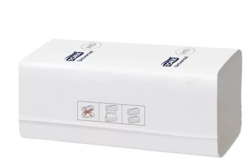 TORK Kéztörlő, hajtogatott, H5 rendszer, 1 rétegű, Universal, TORK "PeakServe", fehér