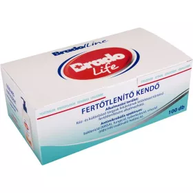 BRADO Fertőtlenítő kendő, 100 db, BRADOLIFE