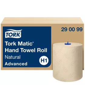   TORK Kéztörlő, tekercses, 2 rétegű, H1 rendszer, Advanced, TORK "Matic", natúr