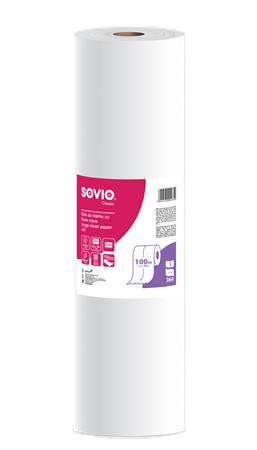 SOVIO Vizsgálóasztal terítő, 2 rétegű, 59 cm x 100 m, 264 lap, SOVIO