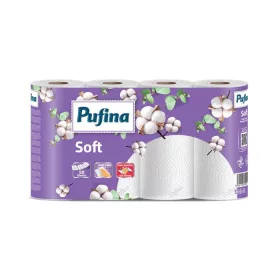   PUFINA Háztartási papírtörlő, 2 rétegű, 50 lap, 4 tekercses, PUFINA "Soft"