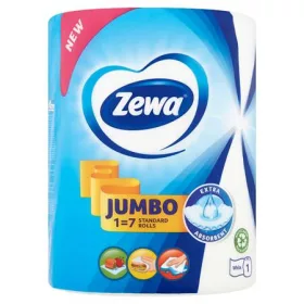   ZEWA Kéztörlő, tekercses, 325 lap, ZEWA "Jumbo White"
