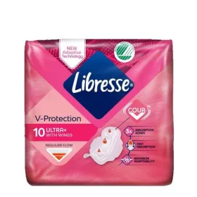   LIBRESSE Egészségügyi betét, ultra normál, szárnyas, 10 db, LIBRESSE
