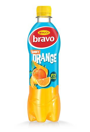 RAUCH Gyümölcsital, 10%, 0,5 l, RAUCH "Bravo", narancs