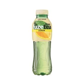   FUZETEA Üdítőital, szénsavmentes, 0,5 l, FUZETEA ZERO, zöld tea citrom
