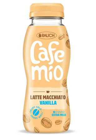 RAUCH Kávés tejital, 0,25l, RAUCH "Cafemio Latte Macchiato Vanilla", extra mild