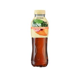   FUZETEA Üdítőital, szénsavmentes, 0,5 l, FUZETEA ZERO, barack-rózsa