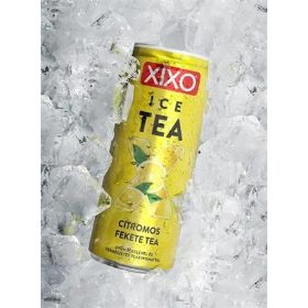   XIXO Üdítőital, szénsavmentes, 250 ml, XIXO "Ice Tea", citromos fekete tea