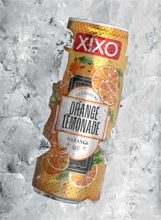 XIXO Üdítőital, szénsavas, 250 ml, XIXO "Orange Lemonade", narancs
