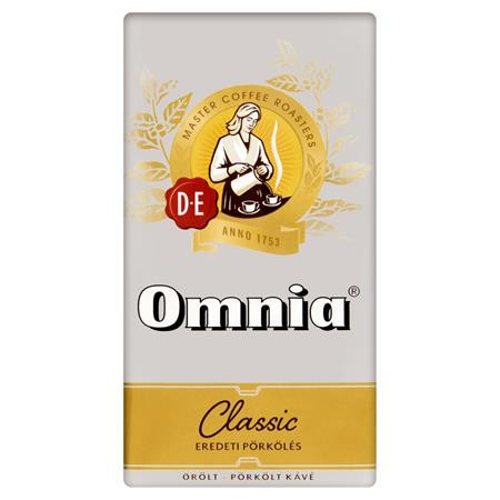 DOUWE EGBERTS Kávé, pörkölt, őrölt, vákuumos csomagolásban, 250 g,  DOUWE EGBERTS "Omnia"