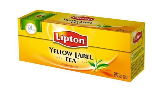 LIPTON Fekete tea, 25x2 g, LIPTON "Yellow label"