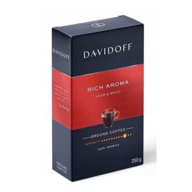   DAVIDOFF Kávé, pörkölt, őrölt, 250 g, DAVIDOFF "Rich Aroma"