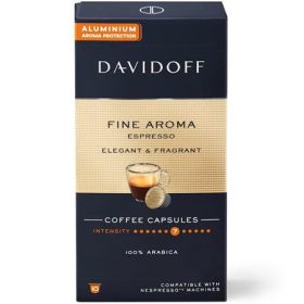   DAVIDOFF Kávékapszula, Nespresso® kompatibilis, 10 db, DAVIDOFF "Fine Aroma"