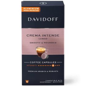   DAVIDOFF Kávékapszula, Nespresso® kompatibilis, 10 db, DAVIDOFF "Crema Intense Lungo"