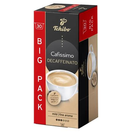 TCHIBO Kávékapszula, koffeinmentes, 30 db, TCHIBO "Cafissimo Decaffeinato"