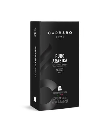 CARRARO Kávékapszula, Nespresso® kompatibilis, 10 db, CARRARO "Puro Arabica"
