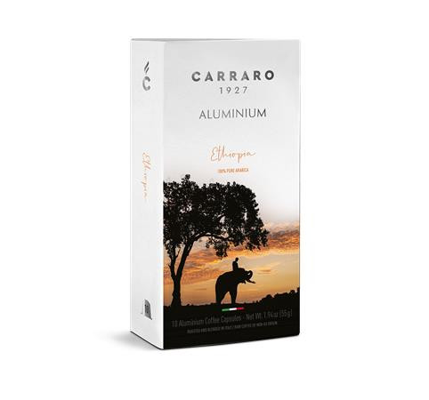 CARRARO Kávékapszula, Nespresso® kompatibilis, 10 db, CARRARO "Ethiopia"