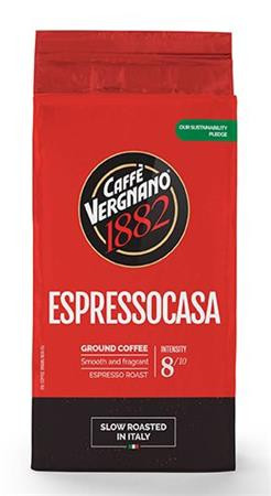 CAFFÉ VERGNANO Kávé, pörkölt, őrölt, 250 g, CAFFÉ VERGNANO "Espressocasa"