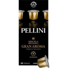   PELLINI Kávékapszula, Nespresso® kompatibilis, 10 db, PELLINI, "Gran Aroma"