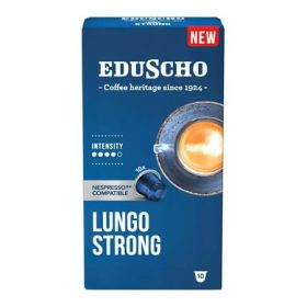   EDUSCHO Kávékapszula, Nespresso® kompatibilis, 10 db, EDUSCHO "Lungo Strong"
