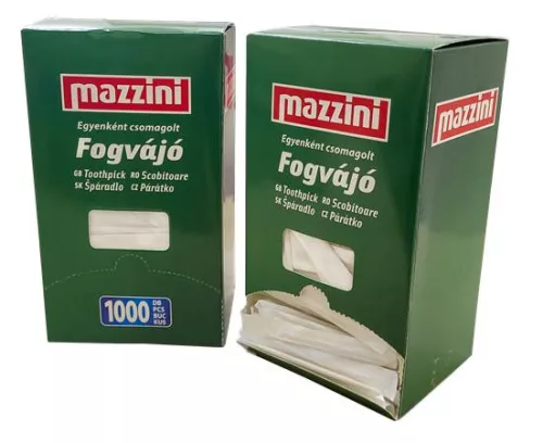 MAZZINI Fogvájó, egyesével csomagolt, 1000 db, MAZZINI