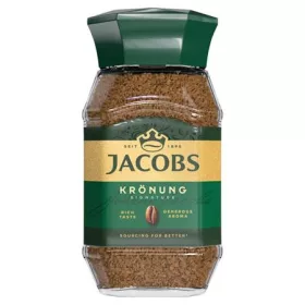   JACOBS Instant kávé, 200 g, üveges, JACOBS "Krönung"