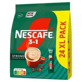   NESCAFE Instant kávé stick, 24x14 g, NESCAFÉ,  3in1 "Strong"